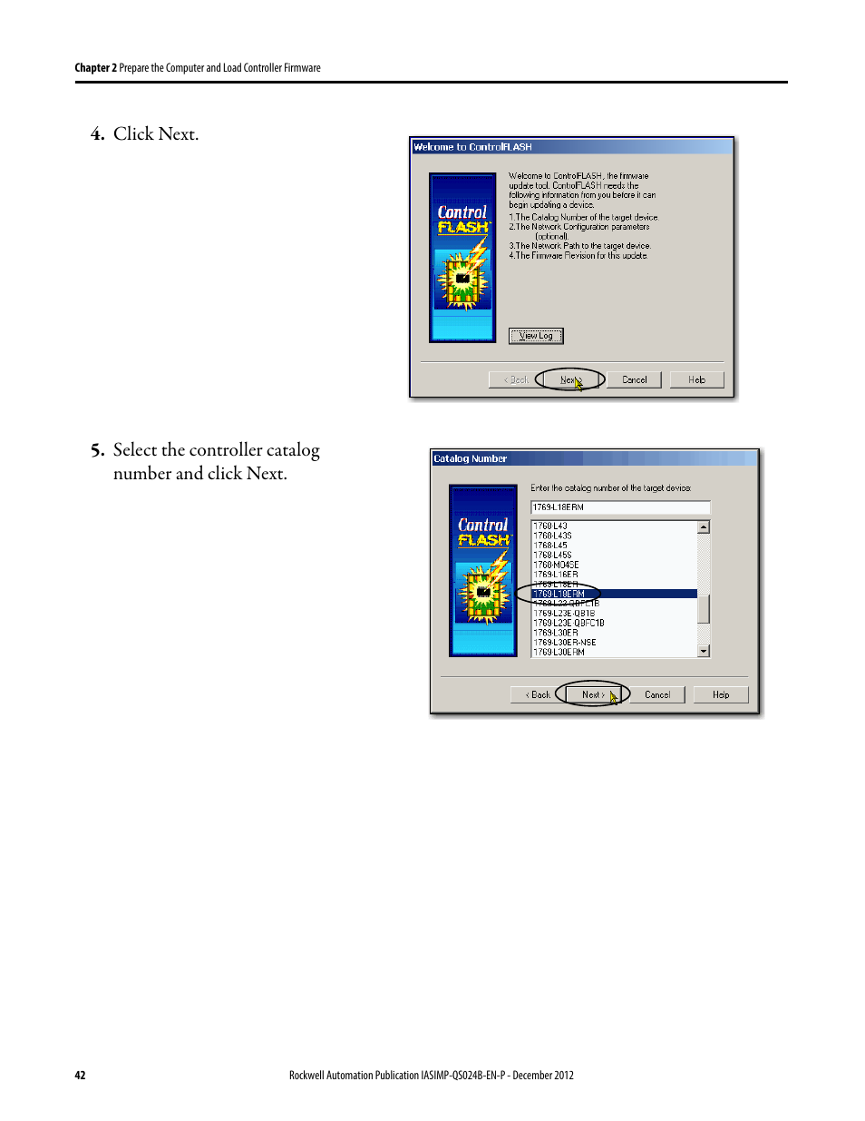 Rockwell Automation 1769-L16ER-BB1B_L18ER-BB1B_L18ERM-BB1B CompactLogix 5370 L1 Controllers System Quick Start User Manual | Page 42 / 76