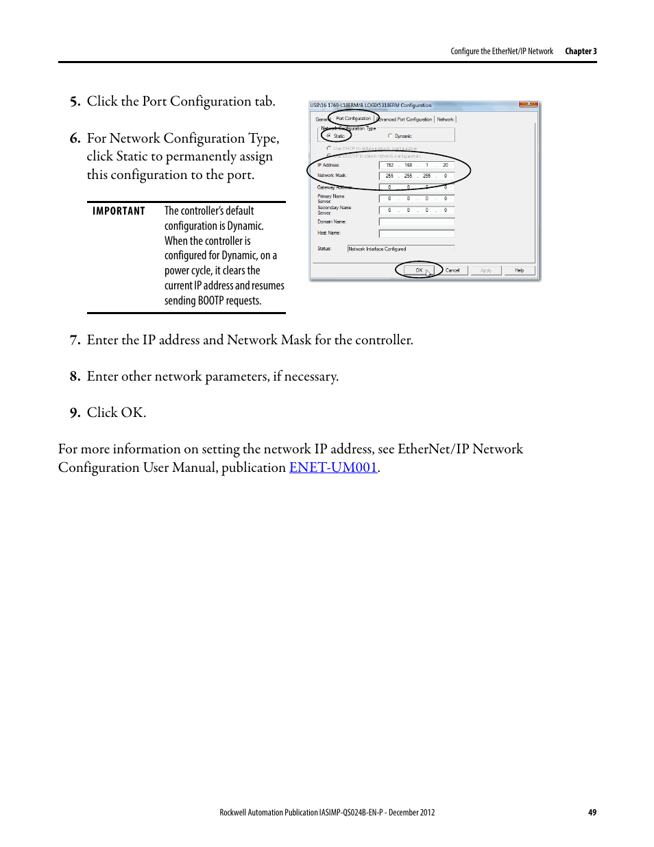 Rockwell Automation 1769-L16ER-BB1B_L18ER-BB1B_L18ERM-BB1B CompactLogix 5370 L1 Controllers System Quick Start User Manual | Page 49 / 76
