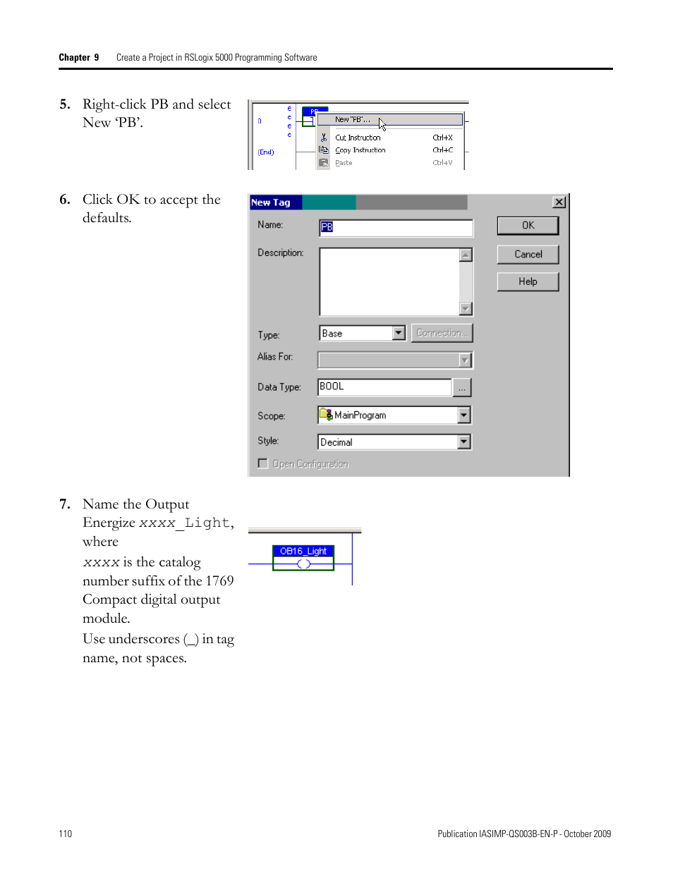 Rockwell Automation 1768-L43 CompactLogix System Quick Start User Manual | Page 110 / 205