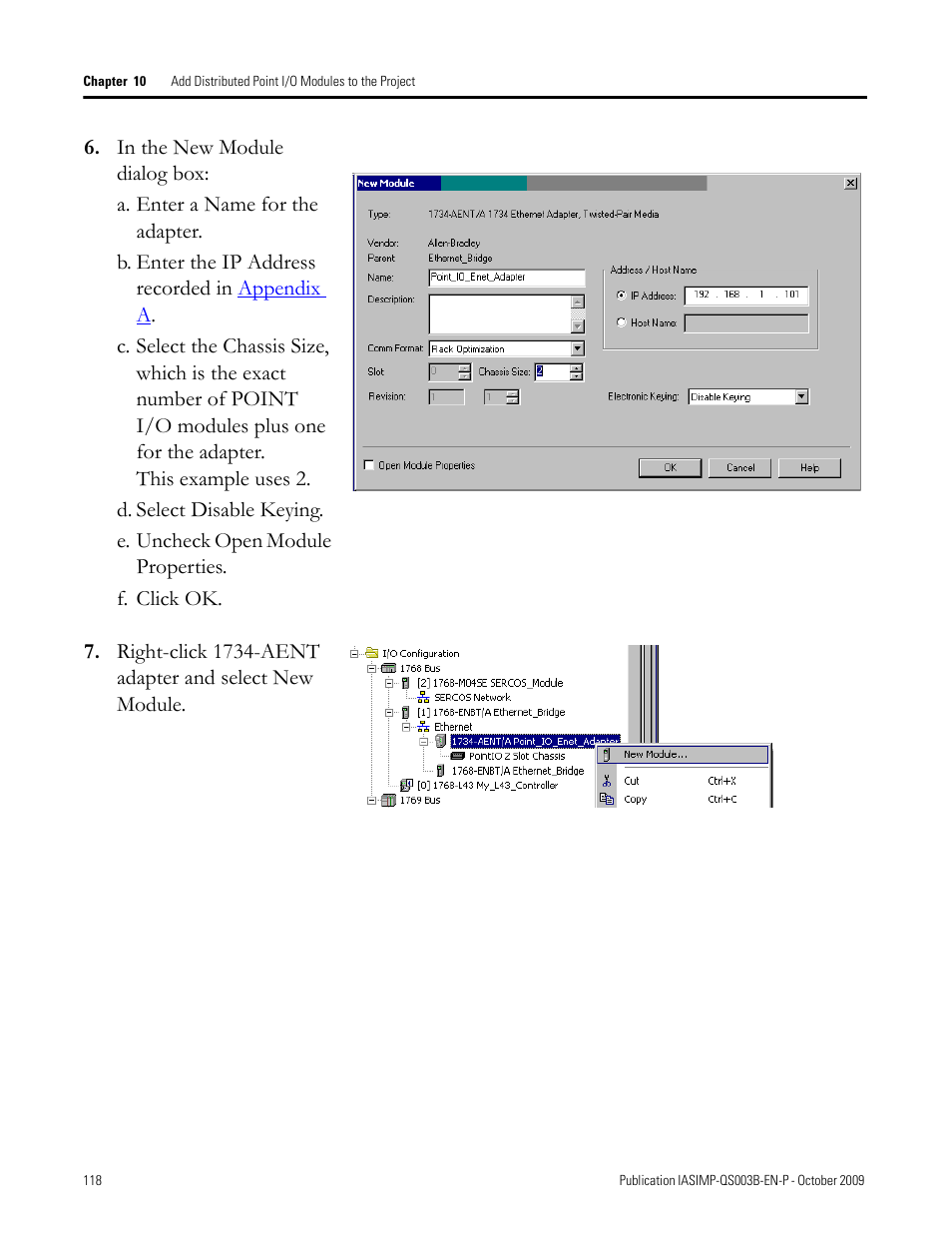 Rockwell Automation 1768-L43 CompactLogix System Quick Start User Manual | Page 118 / 205