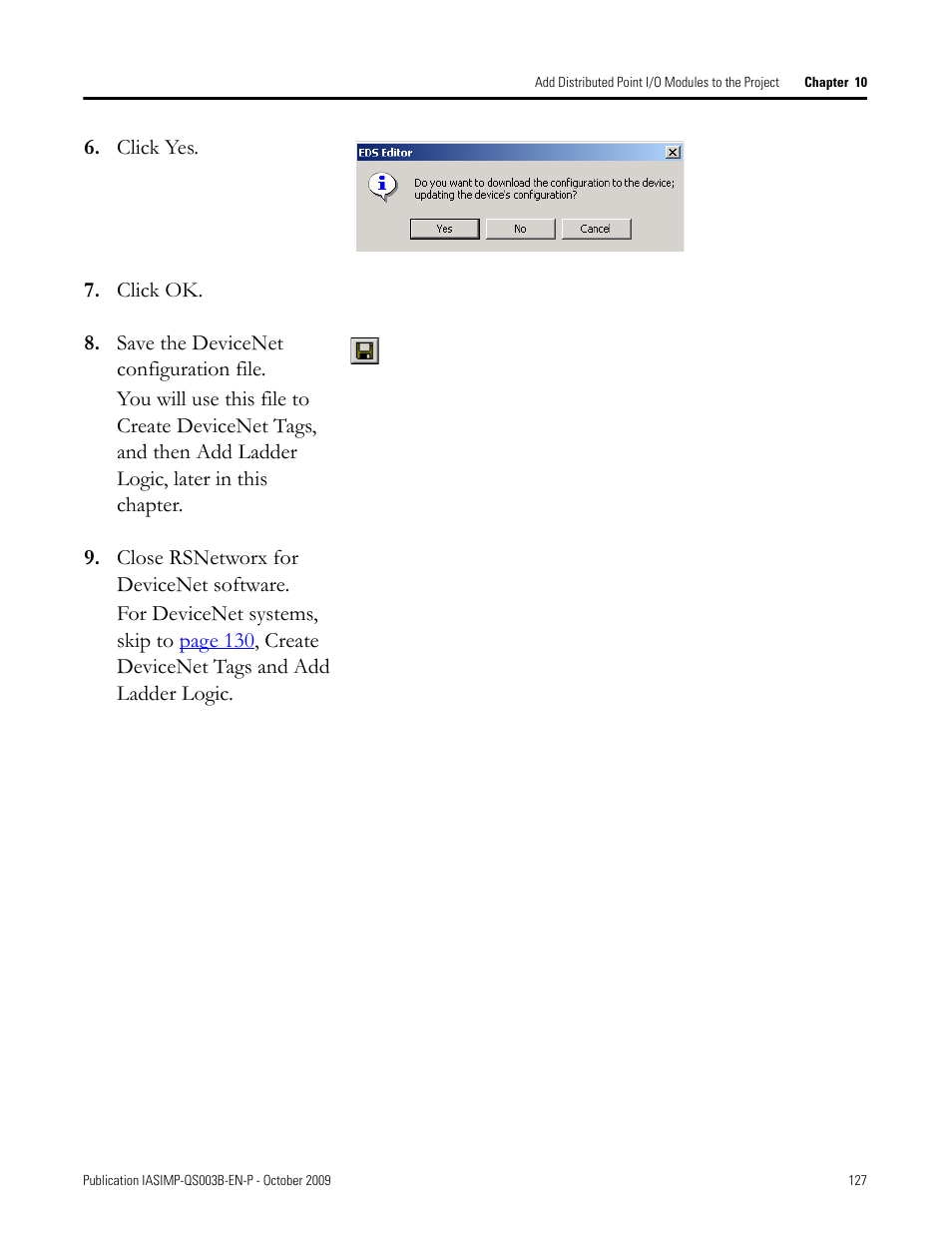 Rockwell Automation 1768-L43 CompactLogix System Quick Start User Manual | Page 127 / 205