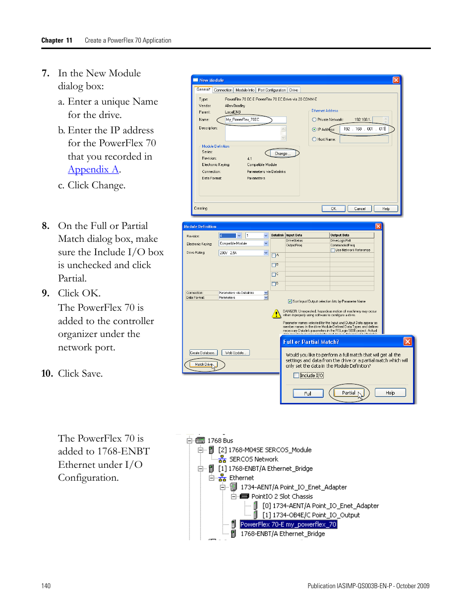 Rockwell Automation 1768-L43 CompactLogix System Quick Start User Manual | Page 140 / 205