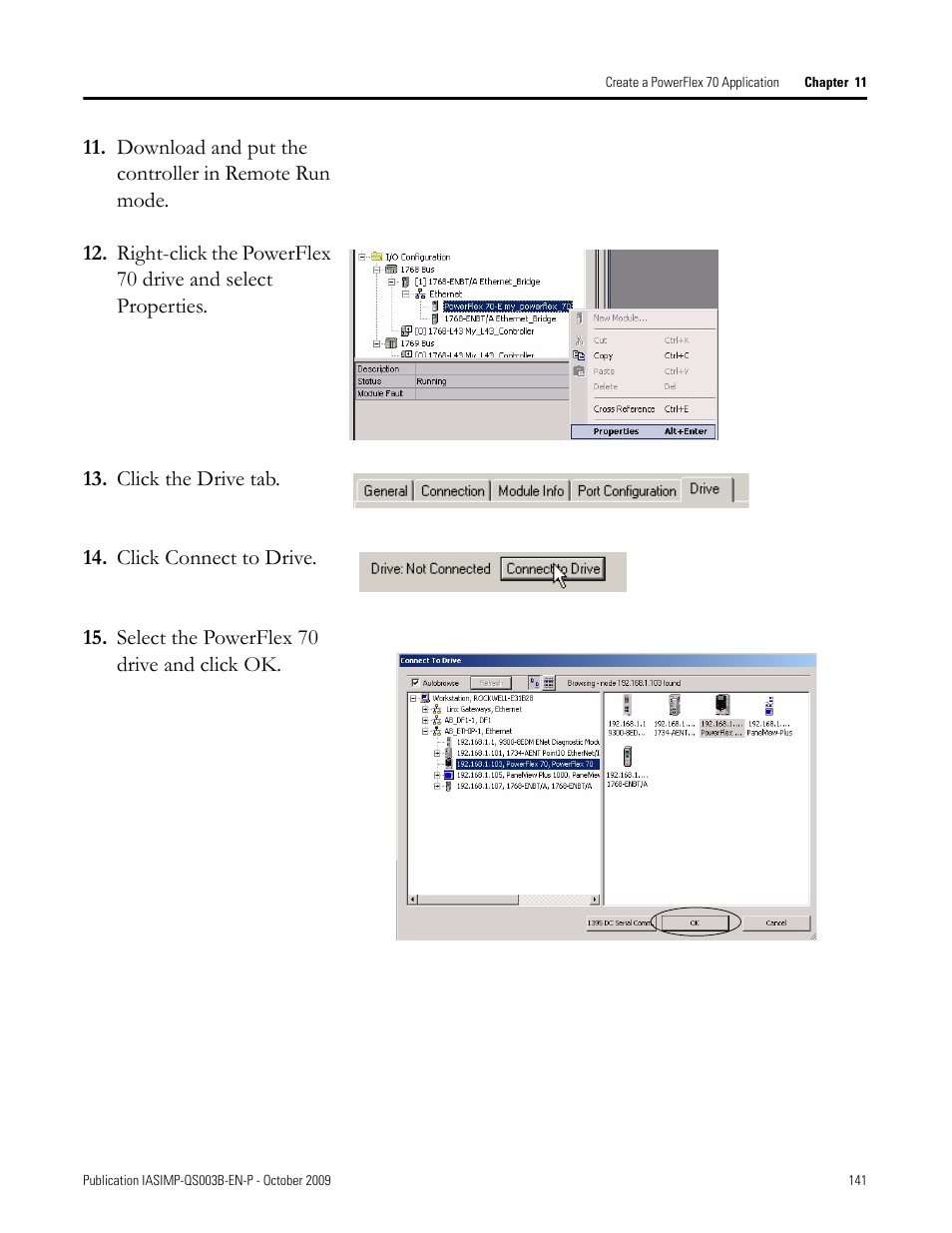 Rockwell Automation 1768-L43 CompactLogix System Quick Start User Manual | Page 141 / 205