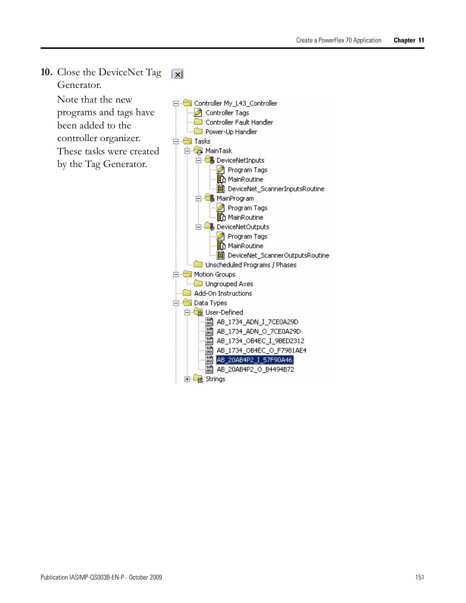 Rockwell Automation 1768-L43 CompactLogix System Quick Start User Manual | Page 151 / 205