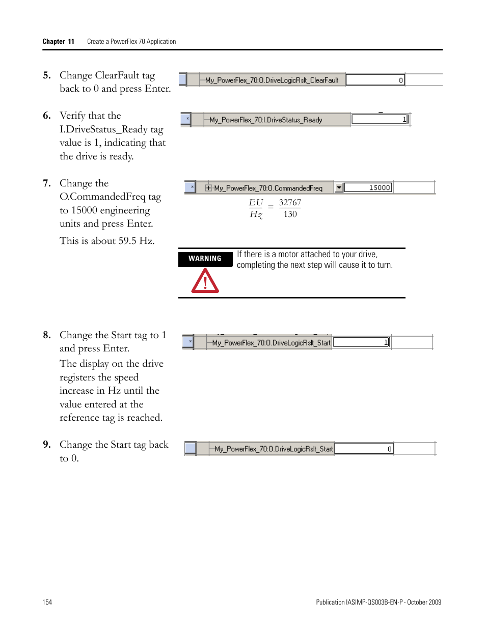 Rockwell Automation 1768-L43 CompactLogix System Quick Start User Manual | Page 154 / 205