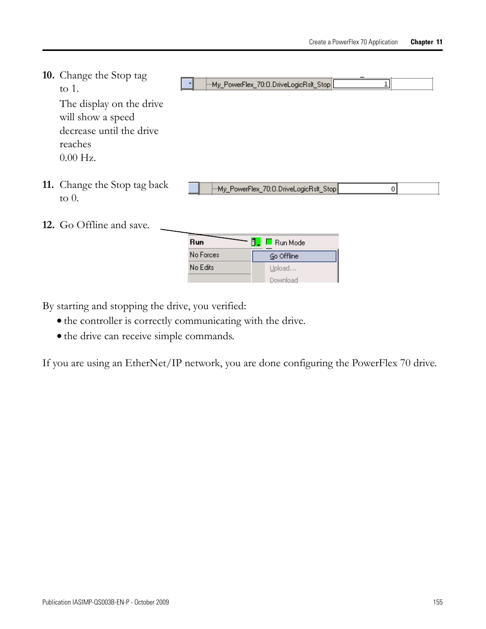 Rockwell Automation 1768-L43 CompactLogix System Quick Start User Manual | Page 155 / 205