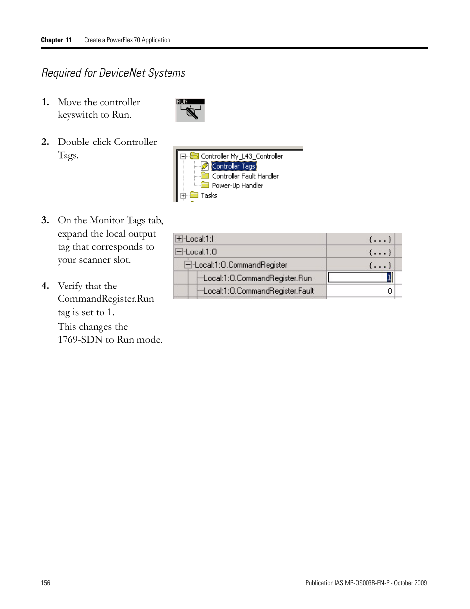 Required for devicenet systems | Rockwell Automation 1768-L43 CompactLogix System Quick Start User Manual | Page 156 / 205