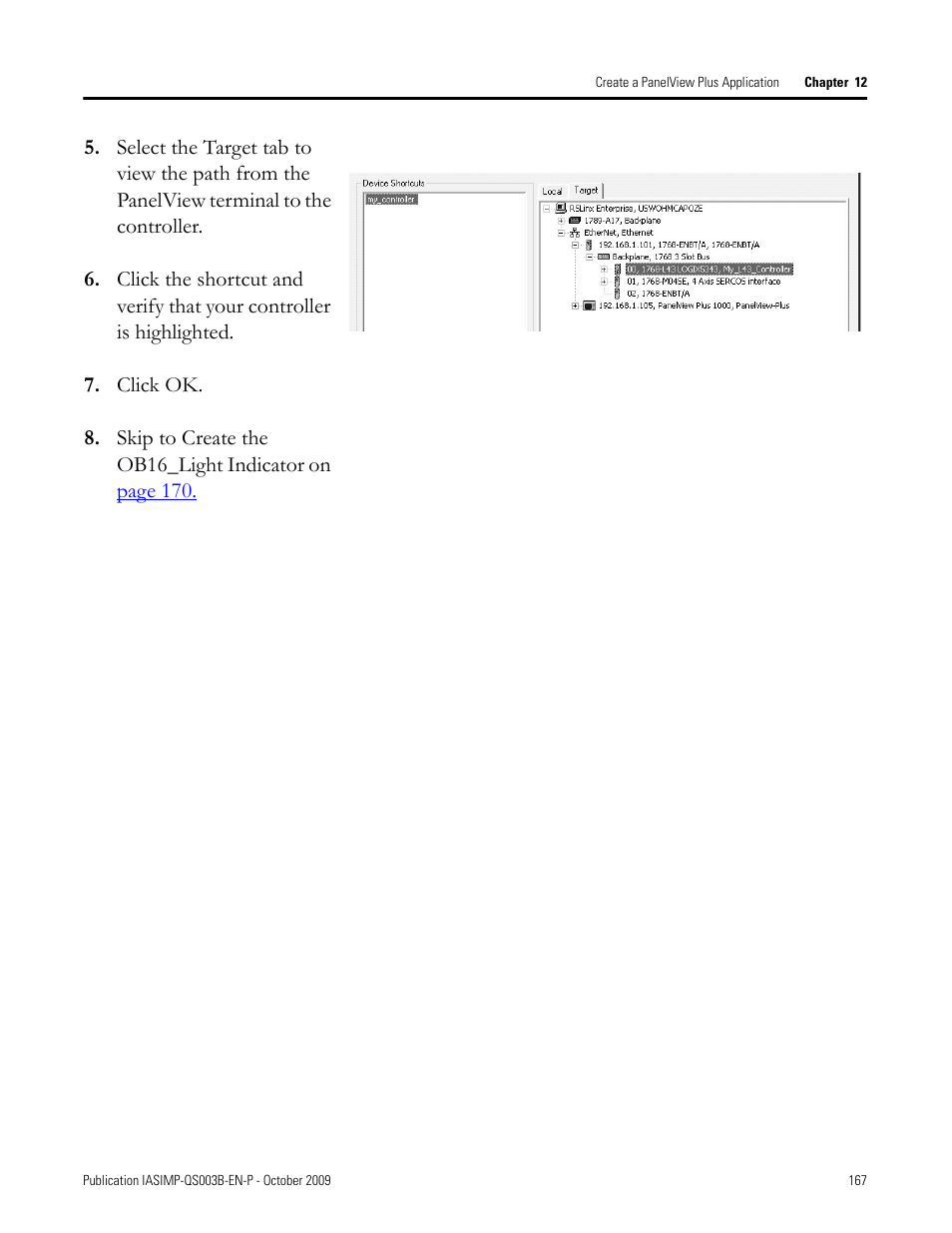 Rockwell Automation 1768-L43 CompactLogix System Quick Start User Manual | Page 167 / 205