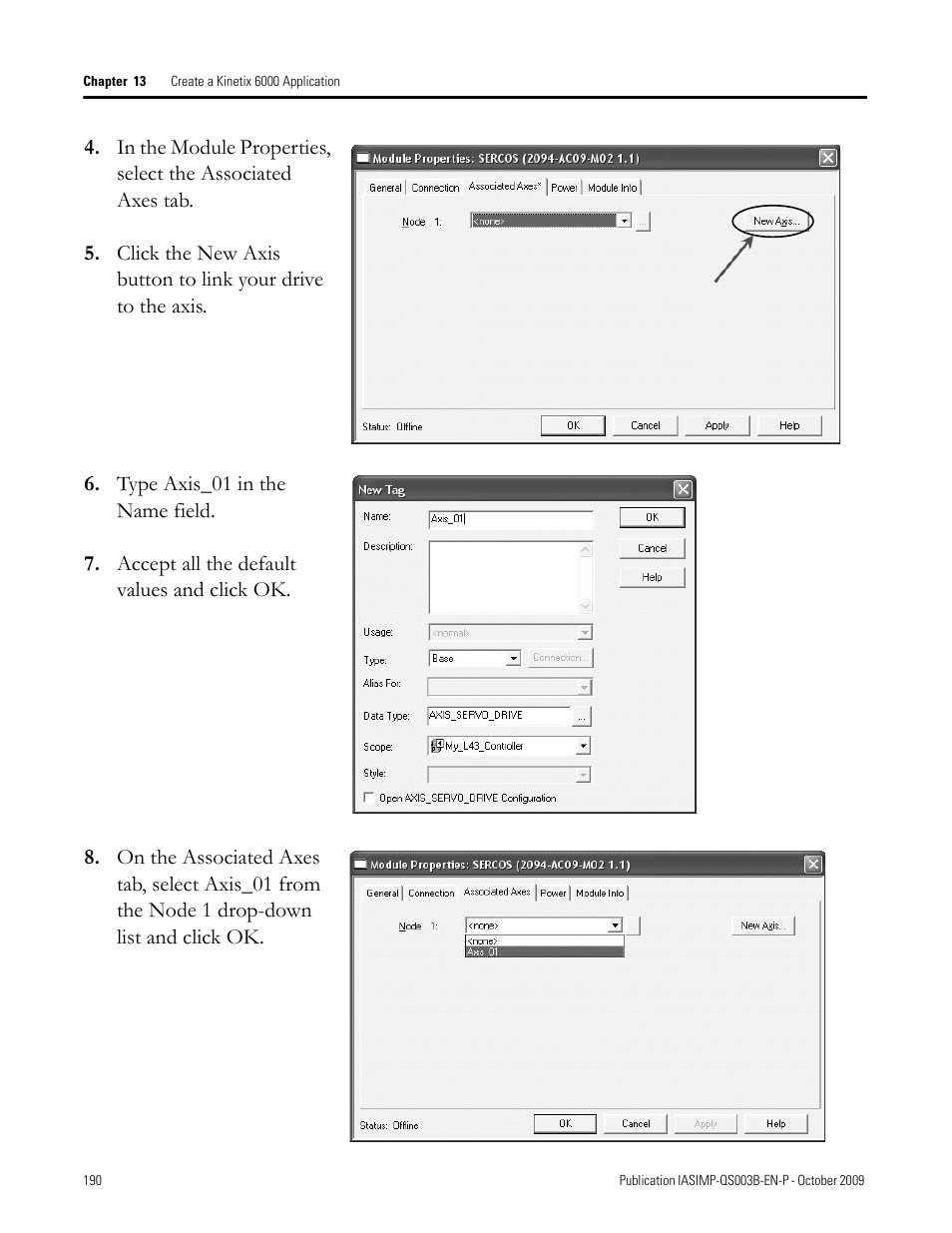 Rockwell Automation 1768-L43 CompactLogix System Quick Start User Manual | Page 190 / 205