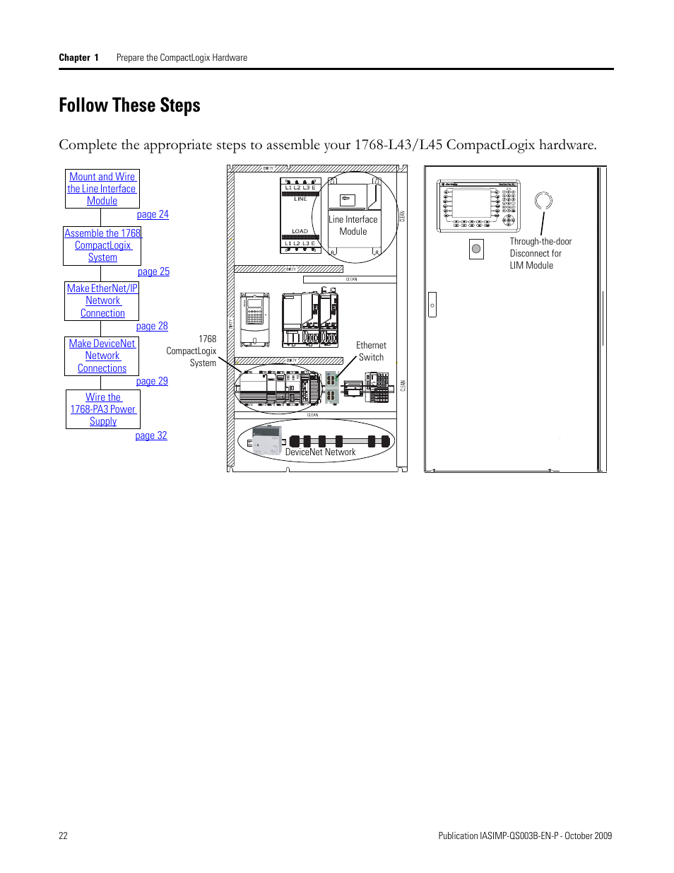 Follow these steps | Rockwell Automation 1768-L43 CompactLogix System Quick Start User Manual | Page 22 / 205