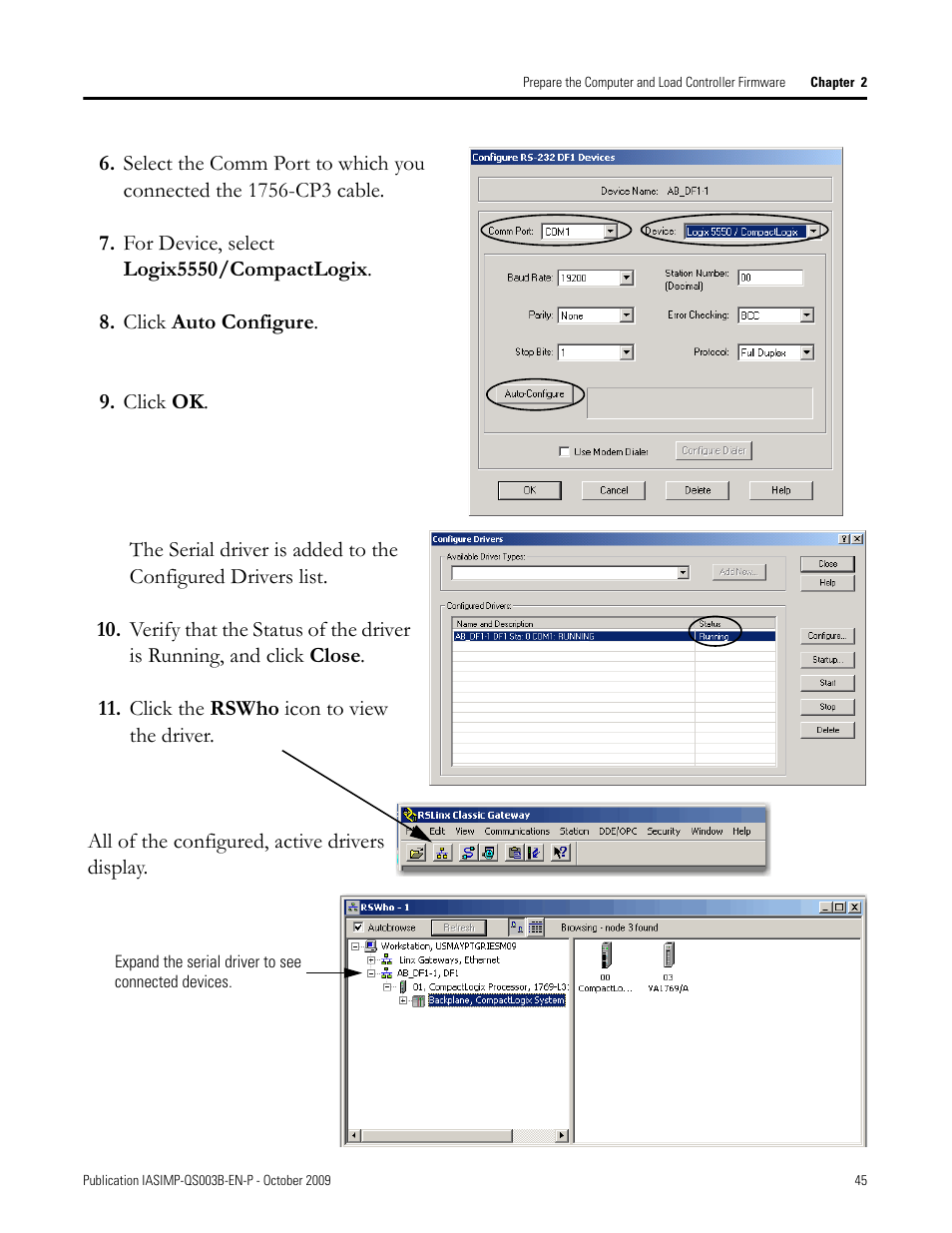 Rockwell Automation 1768-L43 CompactLogix System Quick Start User Manual | Page 45 / 205