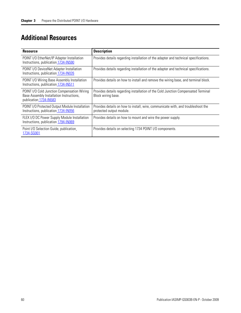 Additional resources | Rockwell Automation 1768-L43 CompactLogix System Quick Start User Manual | Page 60 / 205