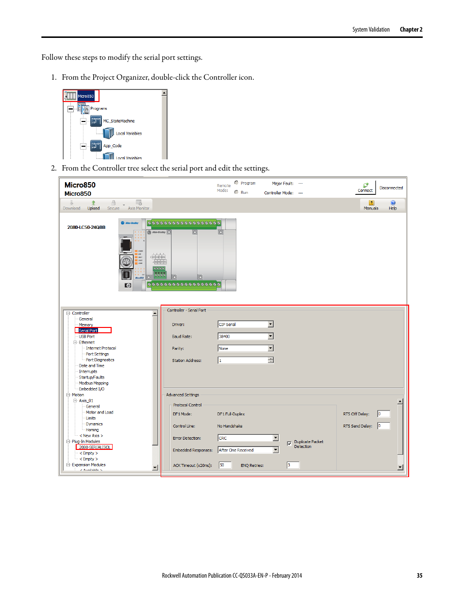 Rockwell Automation Motion Control PTO Application Building Block User Manual | Page 35 / 94