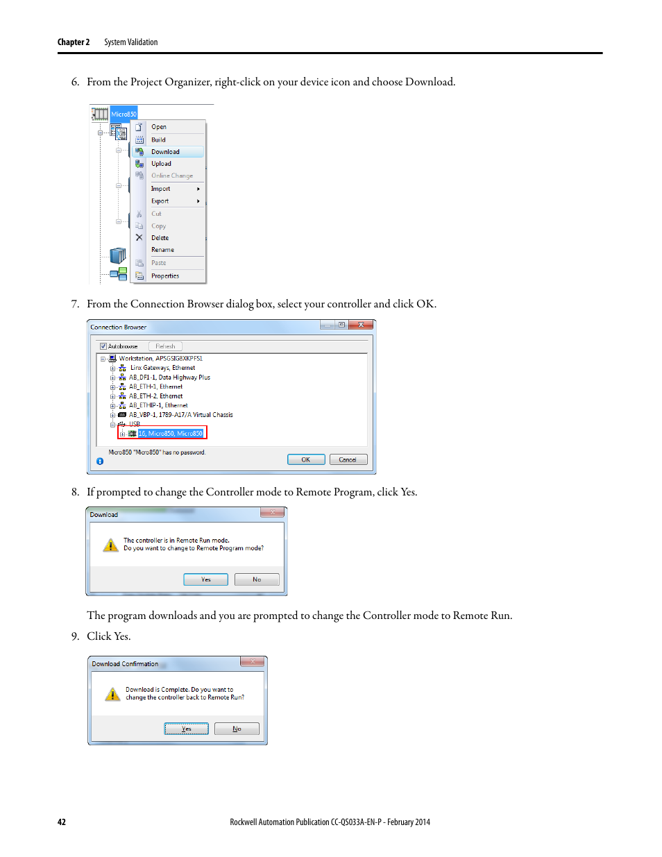 Rockwell Automation Motion Control PTO Application Building Block User Manual | Page 42 / 94