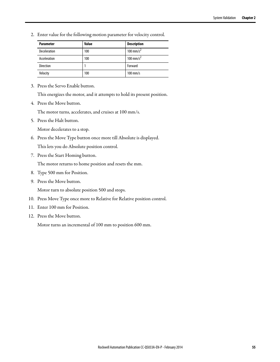 Rockwell Automation Motion Control PTO Application Building Block User Manual | Page 55 / 94