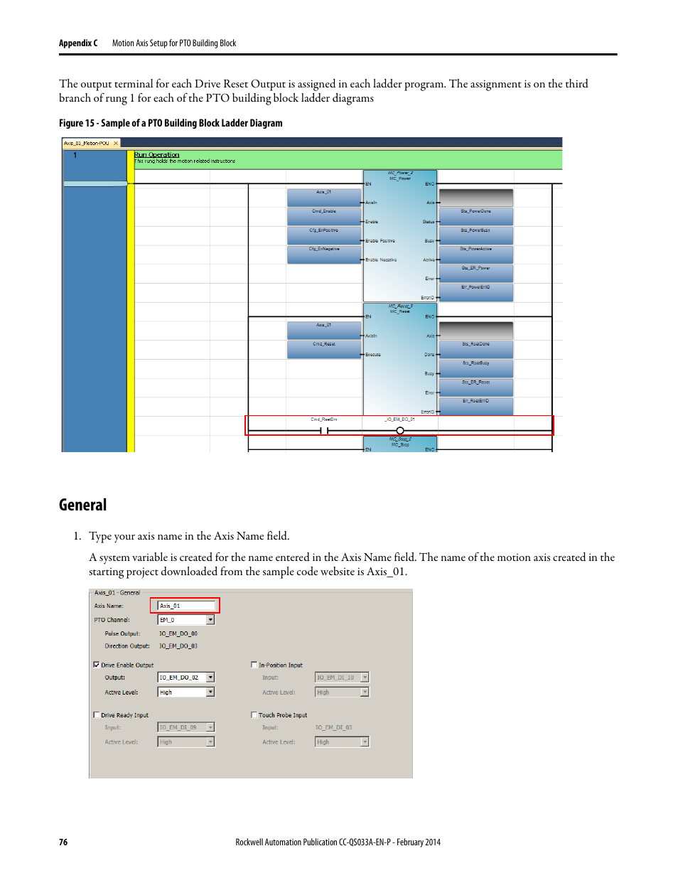 General | Rockwell Automation Motion Control PTO Application Building Block User Manual | Page 76 / 94