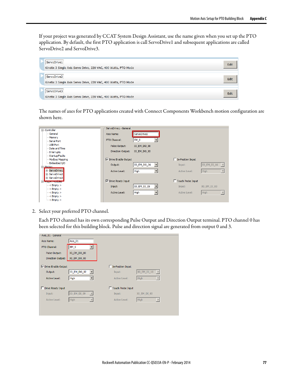 Rockwell Automation Motion Control PTO Application Building Block User Manual | Page 77 / 94