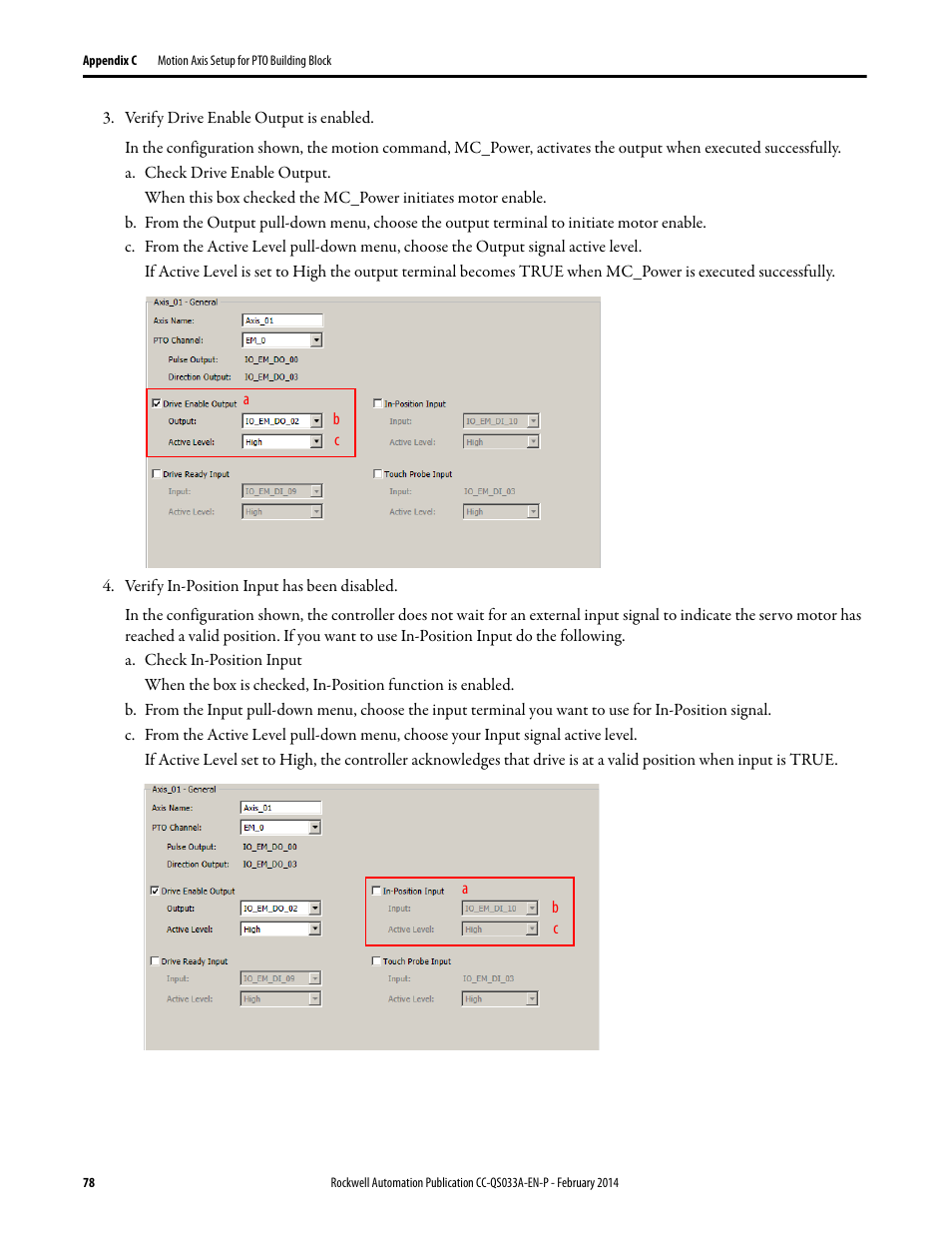 Rockwell Automation Motion Control PTO Application Building Block User Manual | Page 78 / 94