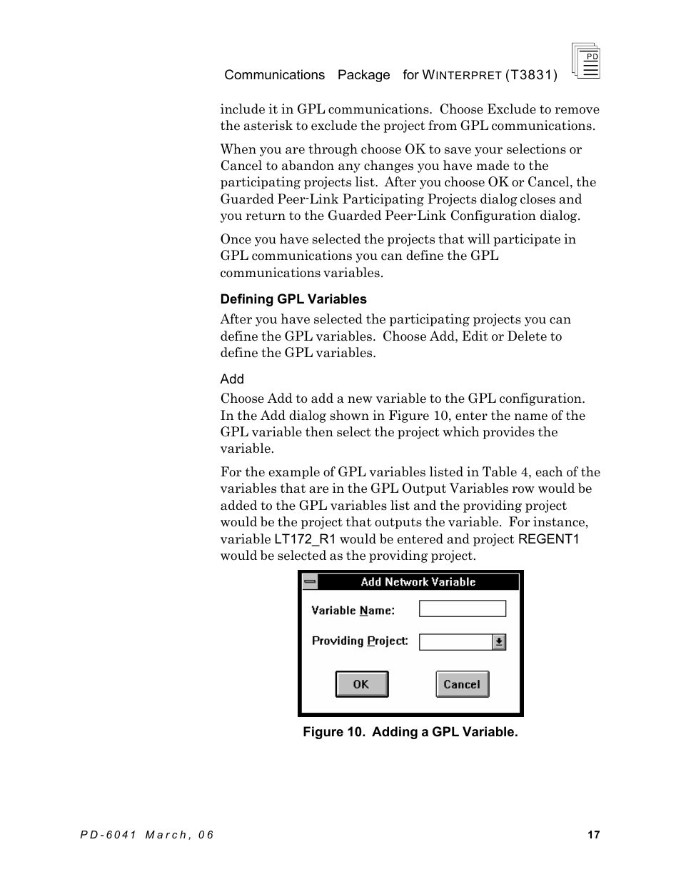 Rockwell Automation T3831 ICS Regent Communications Package for Winterpret User Manual | Page 17 / 32