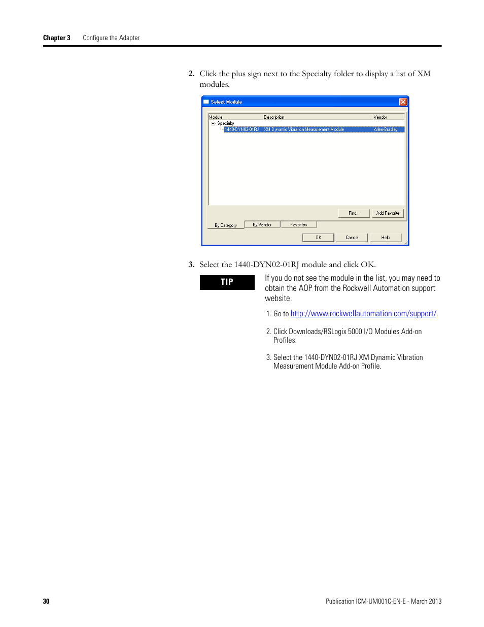 Rockwell Automation 1440-ACNR XM ControlNet Adapter User Manual | Page 30 / 48