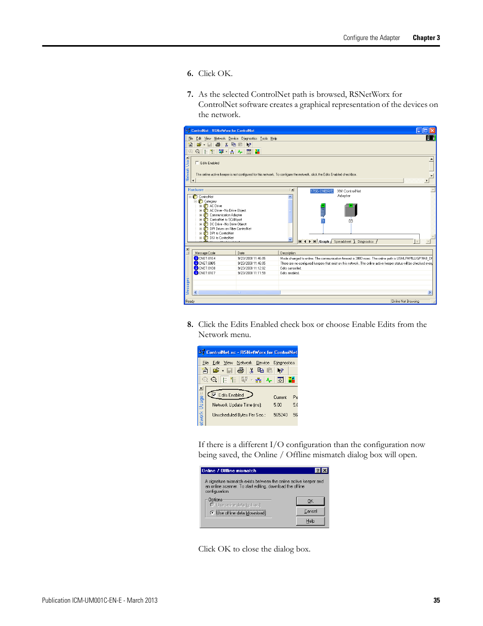 Rockwell Automation 1440-ACNR XM ControlNet Adapter User Manual | Page 35 / 48