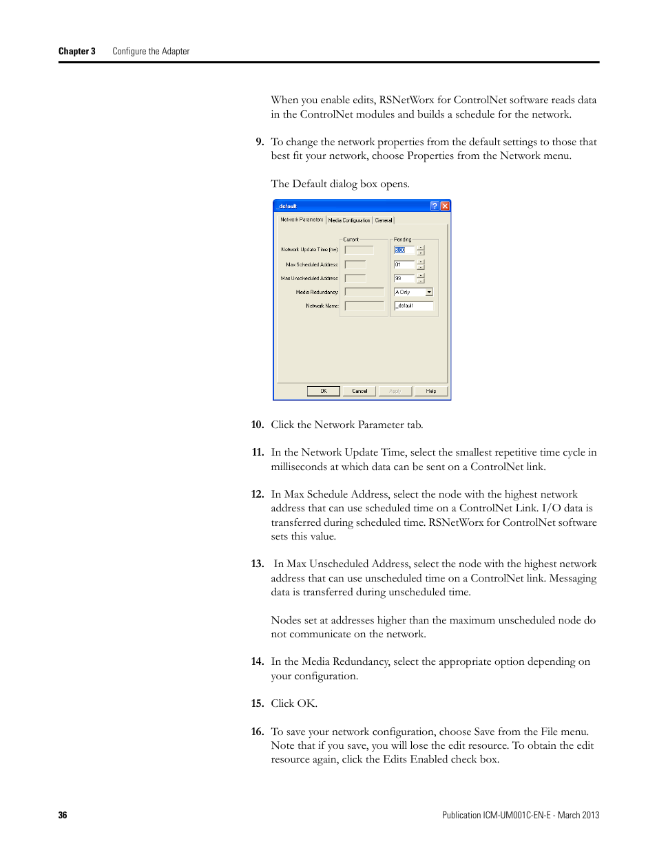 Rockwell Automation 1440-ACNR XM ControlNet Adapter User Manual | Page 36 / 48