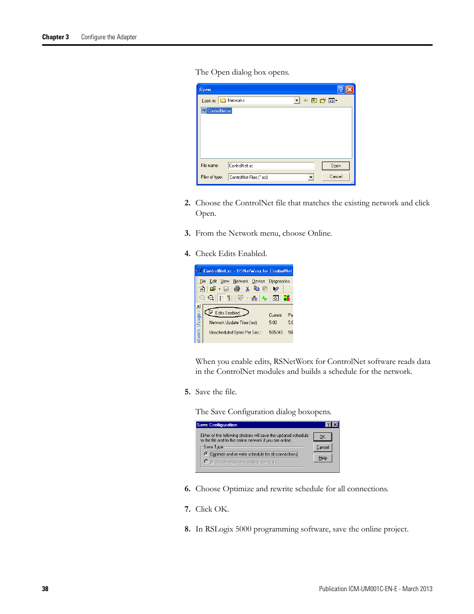 Rockwell Automation 1440-ACNR XM ControlNet Adapter User Manual | Page 38 / 48