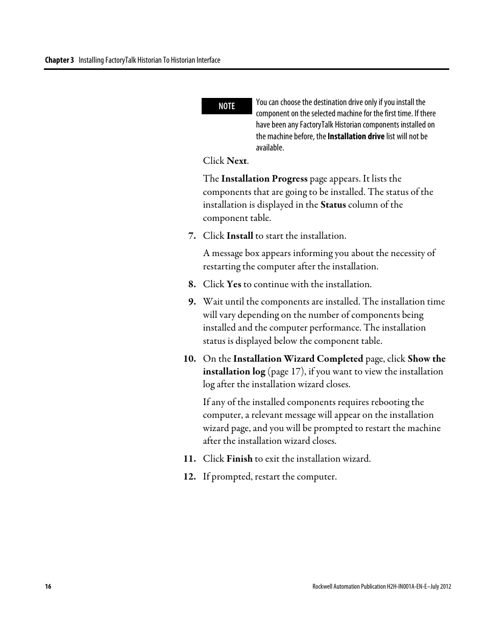 Rockwell Automation FactoryTalk Historian SE 3.0 H2H Interface Installation and Configuration Guide User Manual | Page 16 / 32