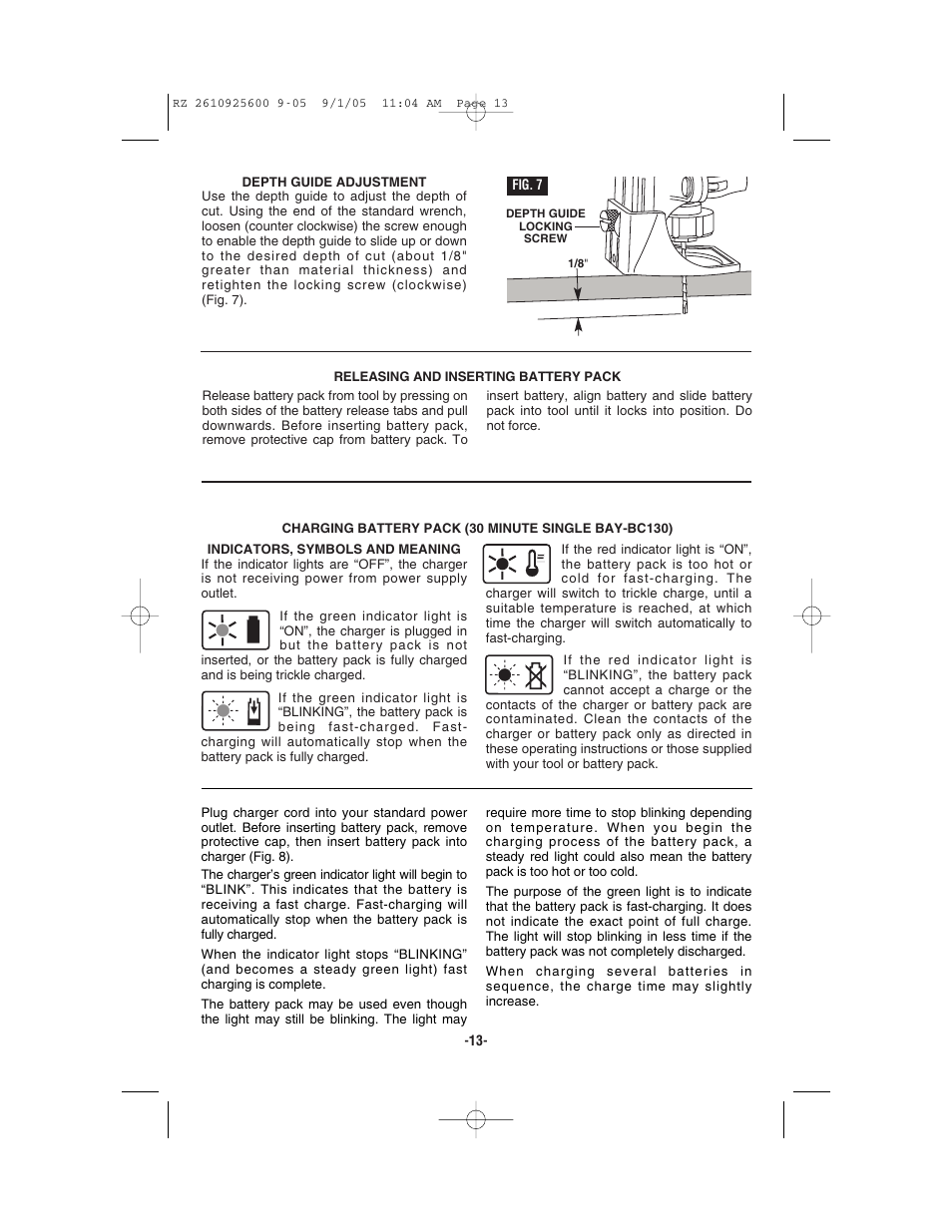 Bosch ROTOZIP RZ18V User Manual | Page 13 / 64