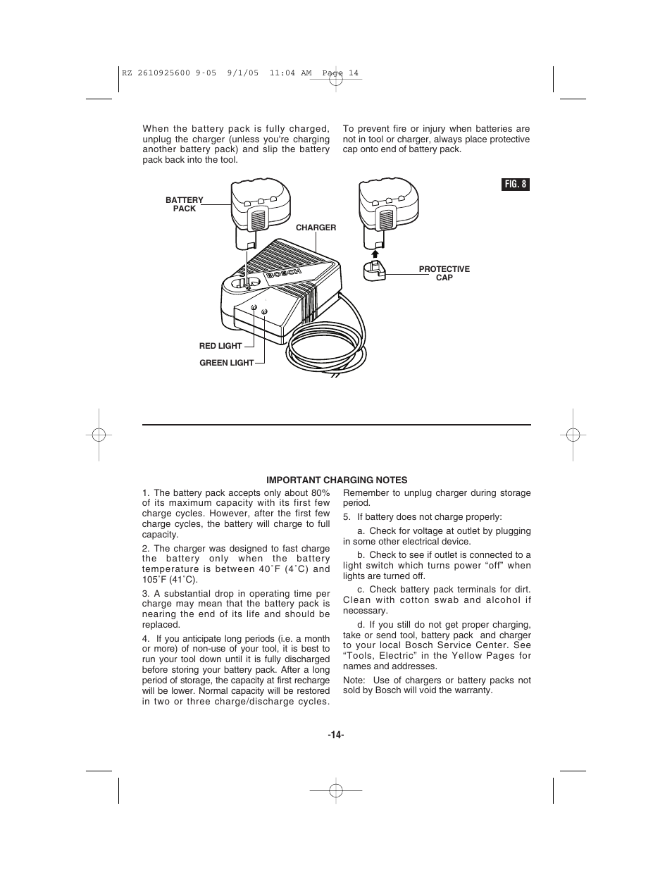 Bosch ROTOZIP RZ18V User Manual | Page 14 / 64