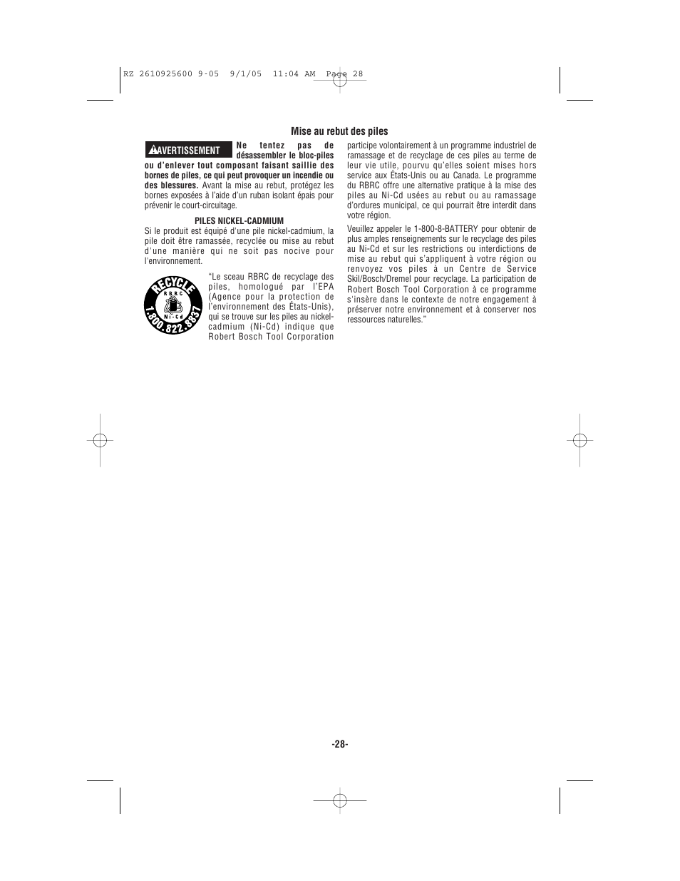 Bosch ROTOZIP RZ18V User Manual | Page 28 / 64