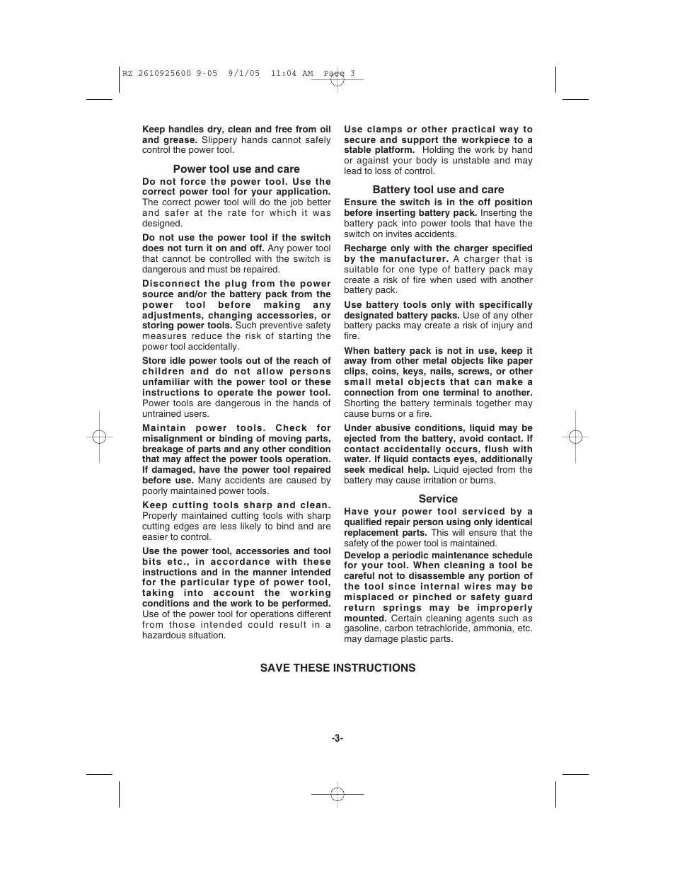 Bosch ROTOZIP RZ18V User Manual | Page 3 / 64