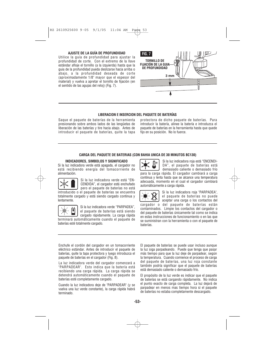 Bosch ROTOZIP RZ18V User Manual | Page 53 / 64
