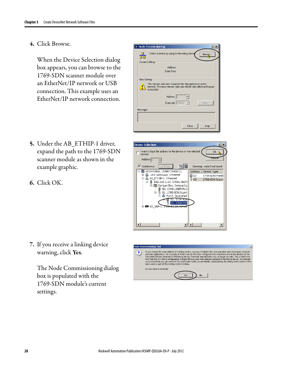 Rockwell Automation Logix5000 Control Systems: Connect POINT I/O Modules over a DeviceNet Network Quick Start User Manual | Page 28 / 62