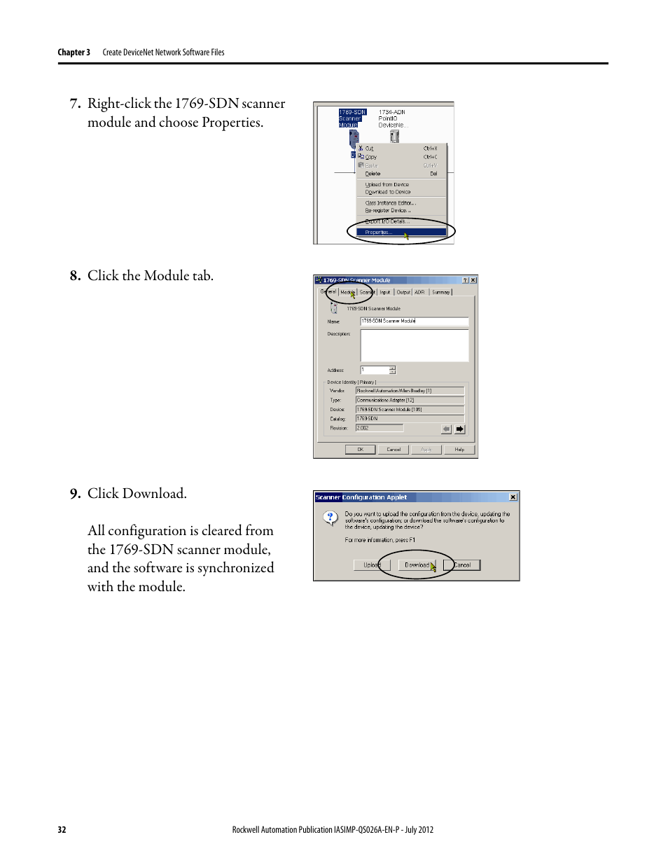 Rockwell Automation Logix5000 Control Systems: Connect POINT I/O Modules over a DeviceNet Network Quick Start User Manual | Page 32 / 62