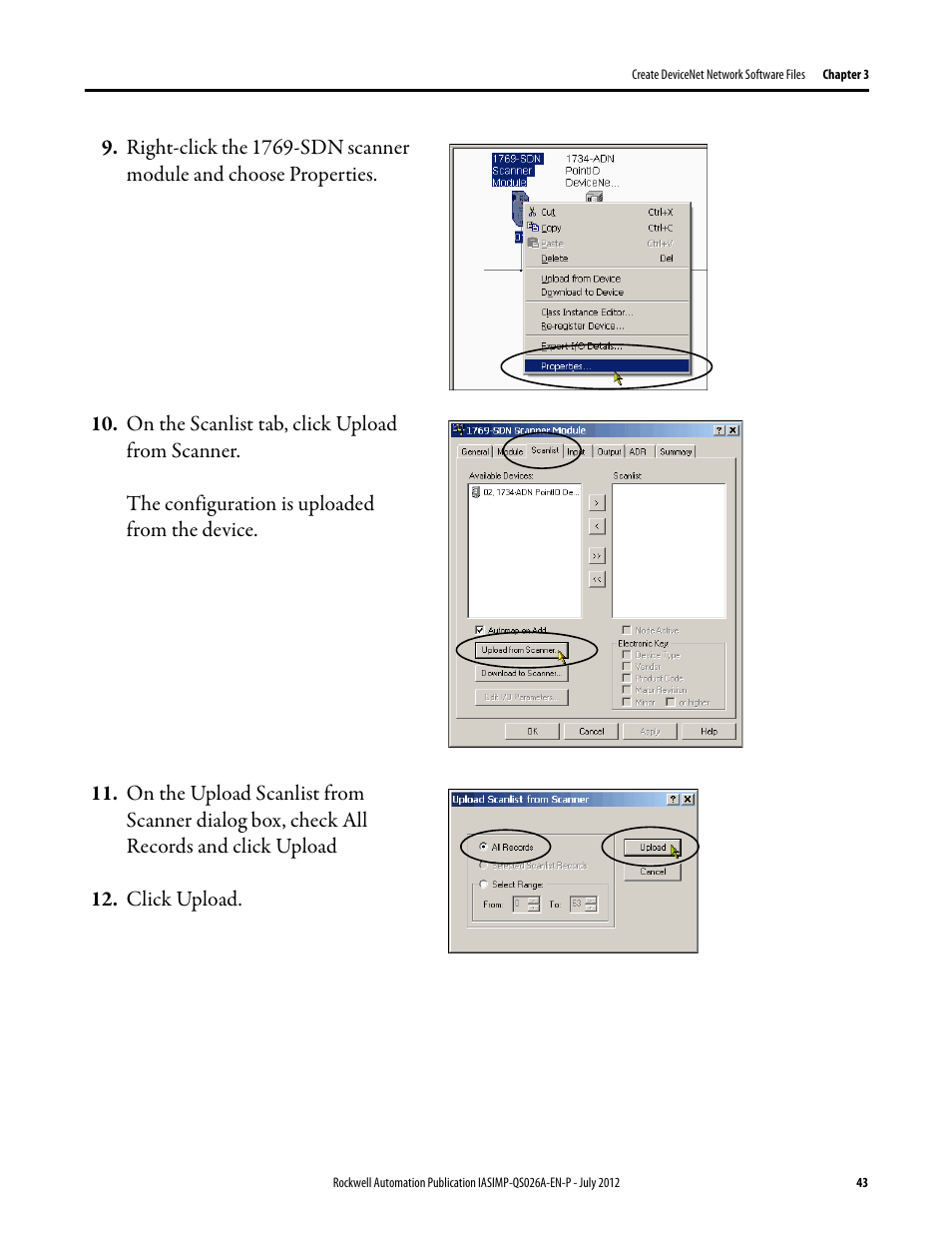 Rockwell Automation Logix5000 Control Systems: Connect POINT I/O Modules over a DeviceNet Network Quick Start User Manual | Page 43 / 62
