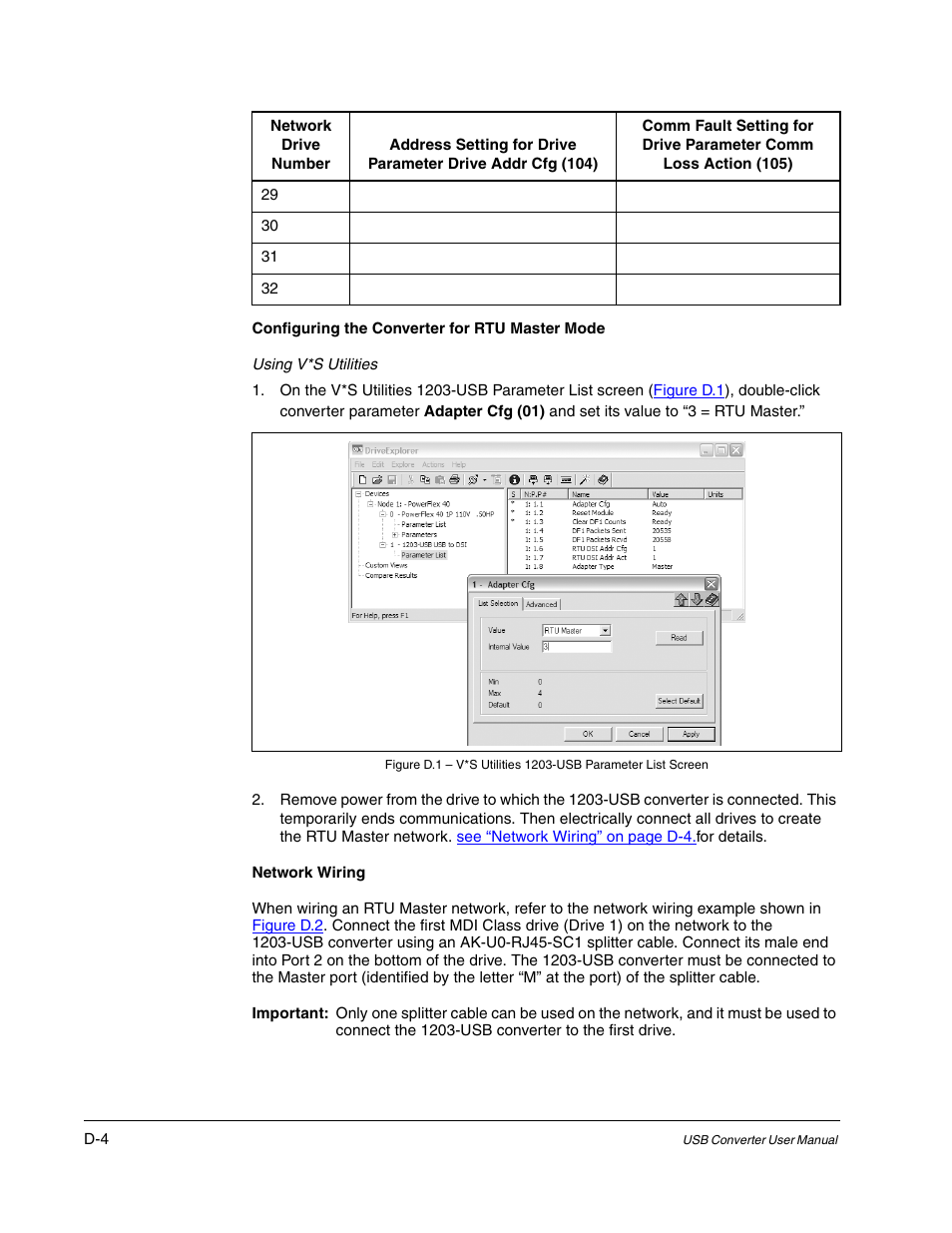 Rockwell Automation 1203-USB USB Converter  (Same as DRIVES-UM001) Out of synch with AB version. User Manual | Page 60 / 76