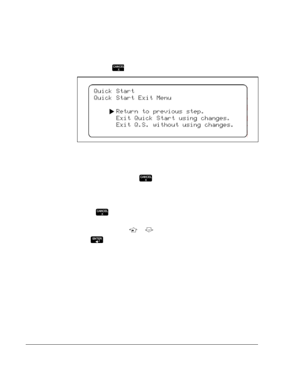 2 using the quick start exit menu | Rockwell Automation GV3000/SE Operator Interface Module (OIM) User Guide User Manual | Page 42 / 112