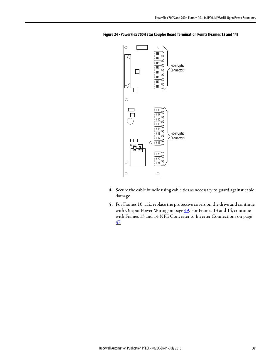 Rockwell Automation 20D PowerFlex 700S/700H Frames 10...14 IP00, NEMA/UL Open Power Structures User Manual | Page 39 / 64
