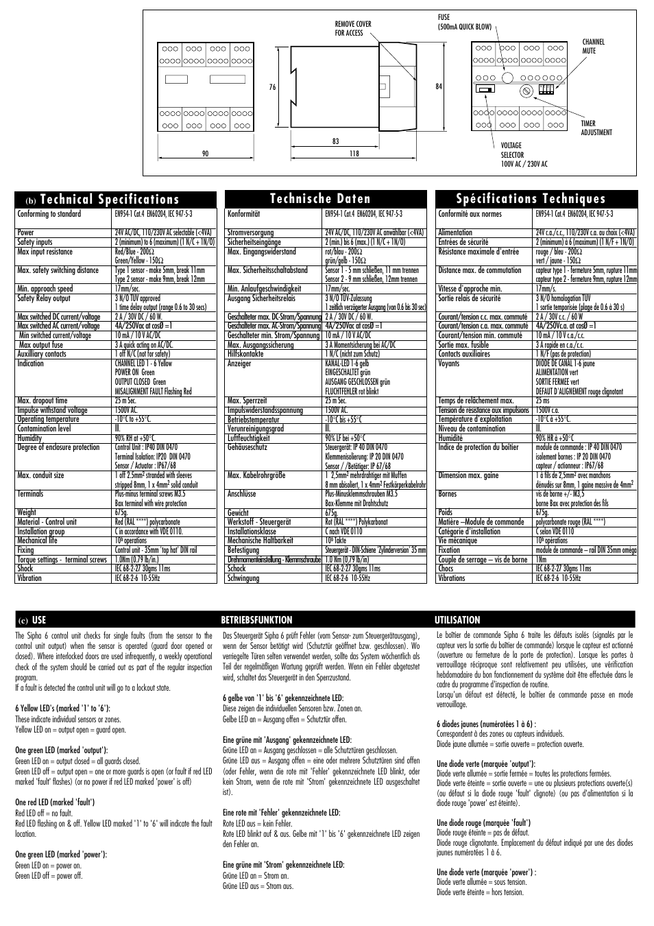 Rockwell Automation Sipha 6 Coded Magnetic Interlock Sensor Actuator User Manual | Page 3 / 4