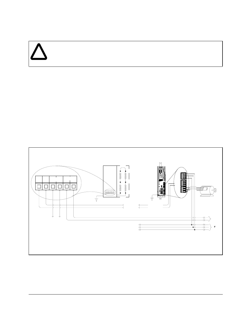 M3575r braking resistor unit field connections | Rockwell Automation M3575TL Snubber Braking Kits, AC Drives, Enclosed  User Manual | Page 9 / 20