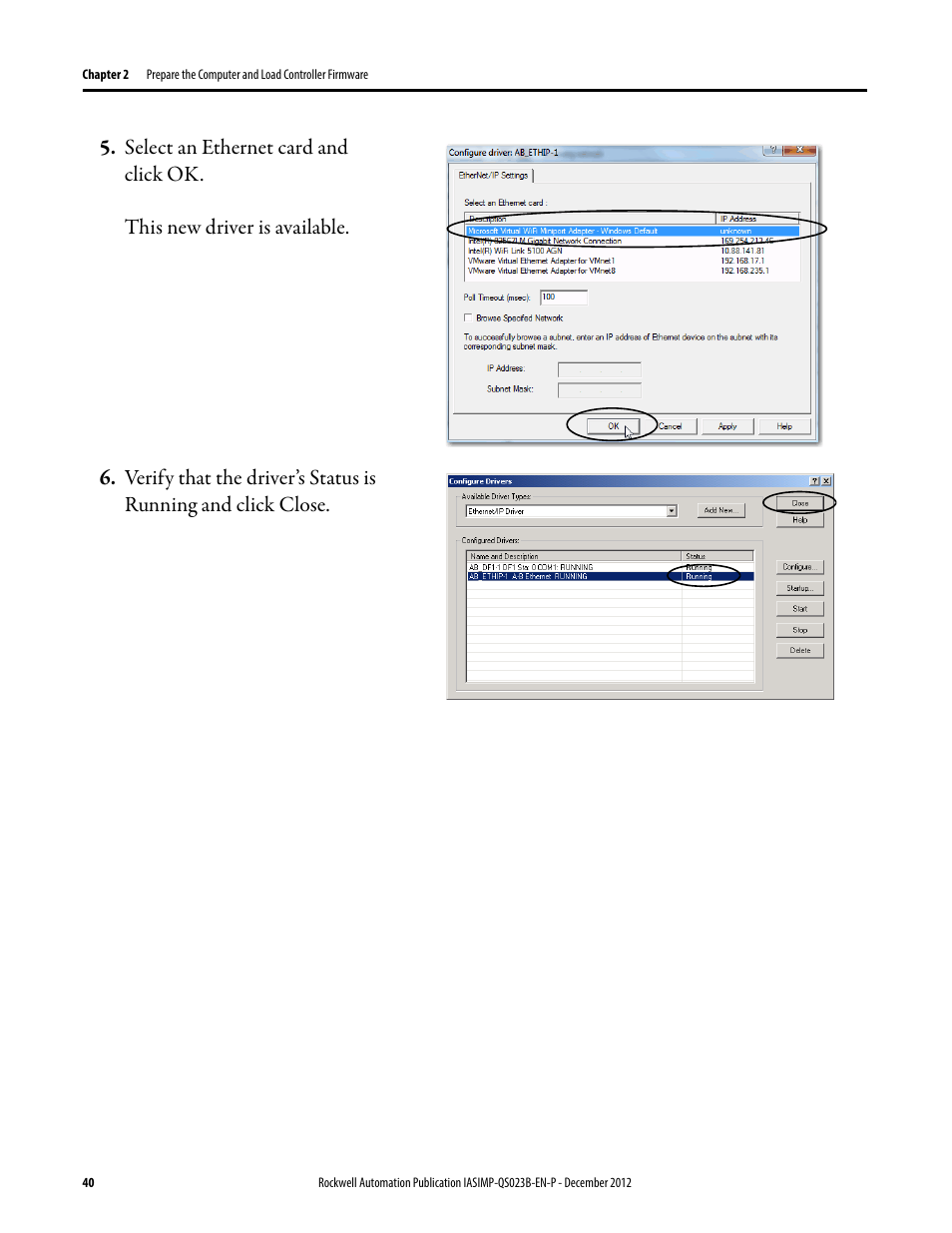 Rockwell Automation 1769-L30ER_L30ERM_L30ER-NSE_L33ERM_L33ER_L36ERM CompactLogix 5370 L3 Controllers Quick Start User Manual | Page 40 / 88