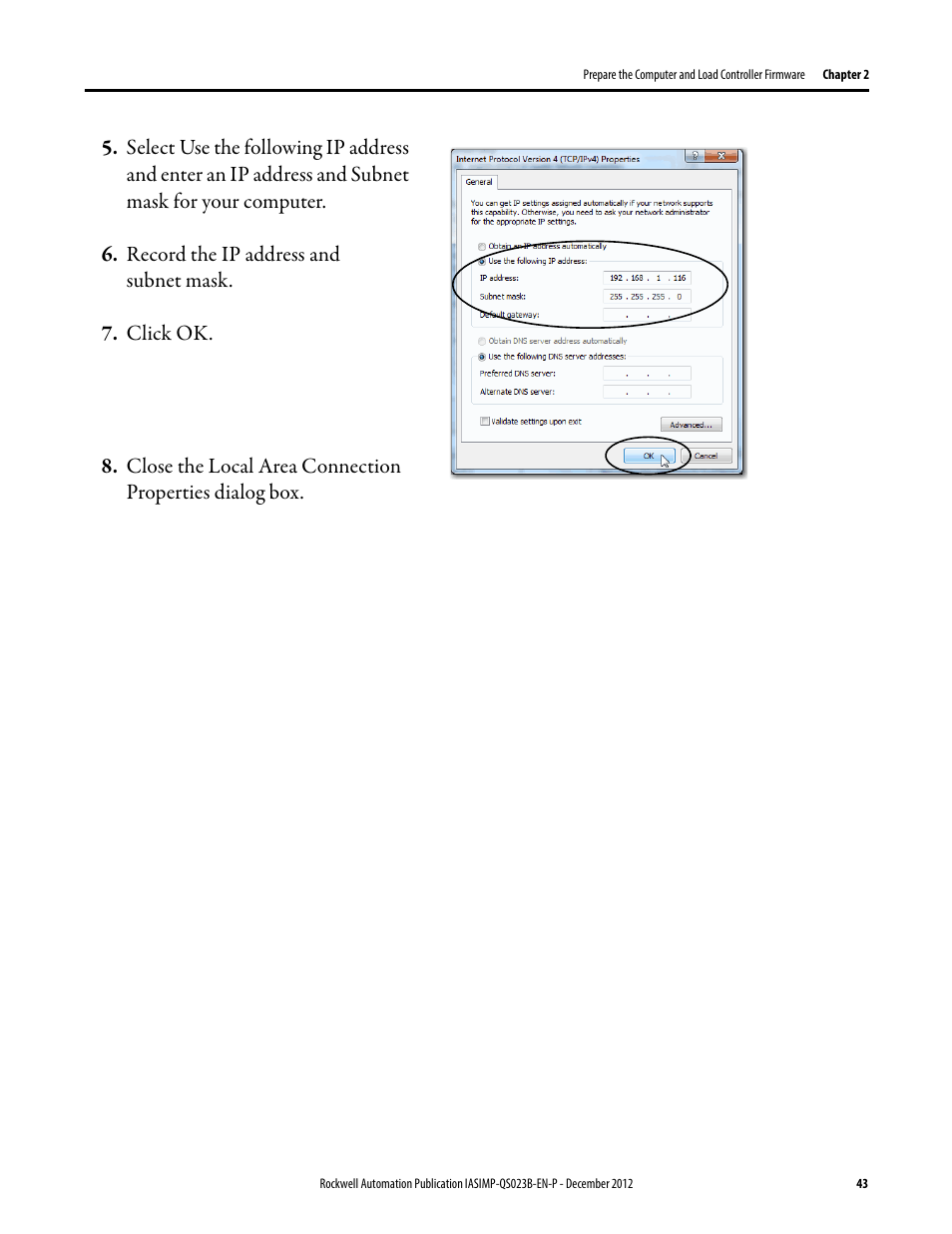 Rockwell Automation 1769-L30ER_L30ERM_L30ER-NSE_L33ERM_L33ER_L36ERM CompactLogix 5370 L3 Controllers Quick Start User Manual | Page 43 / 88