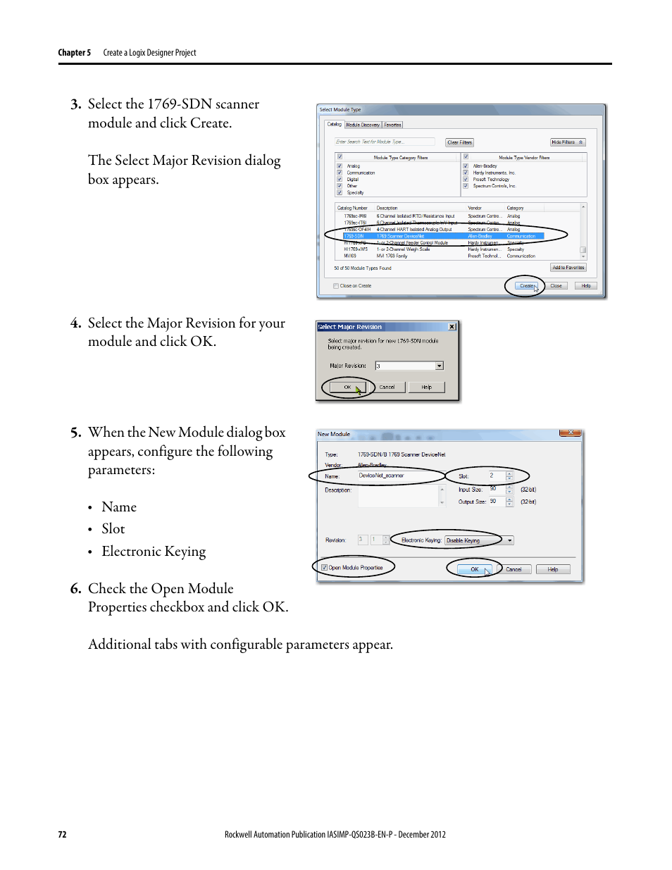 Rockwell Automation 1769-L30ER_L30ERM_L30ER-NSE_L33ERM_L33ER_L36ERM CompactLogix 5370 L3 Controllers Quick Start User Manual | Page 72 / 88