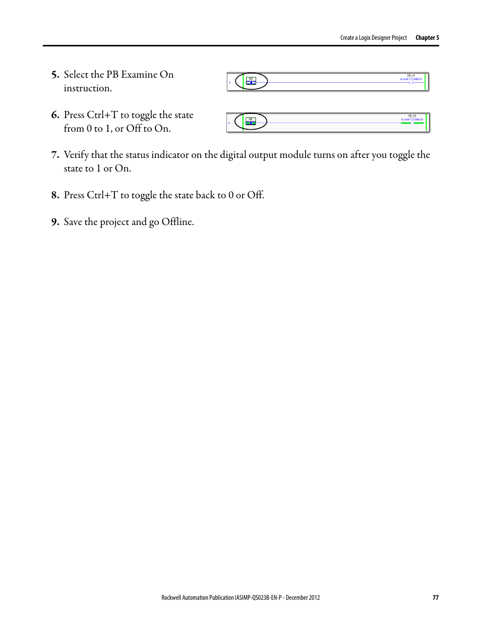 Rockwell Automation 1769-L30ER_L30ERM_L30ER-NSE_L33ERM_L33ER_L36ERM CompactLogix 5370 L3 Controllers Quick Start User Manual | Page 77 / 88