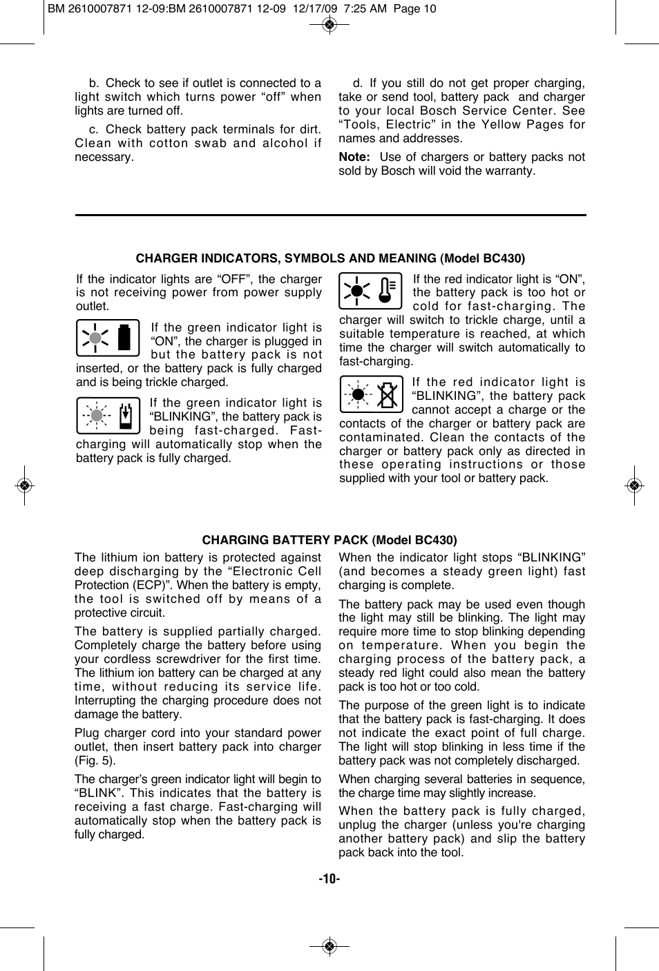 Bosch PS21 User Manual | Page 10 / 44