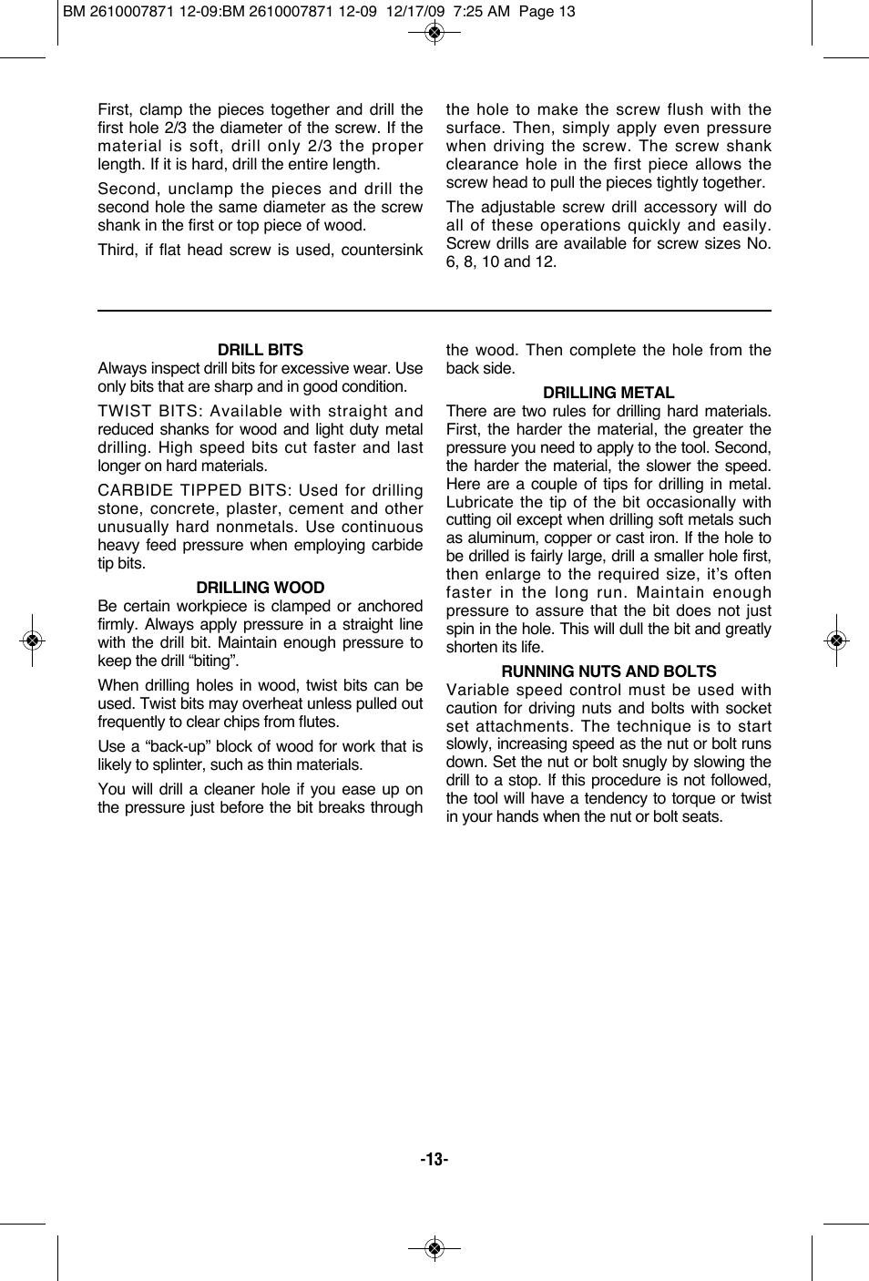 Bosch PS21 User Manual | Page 13 / 44