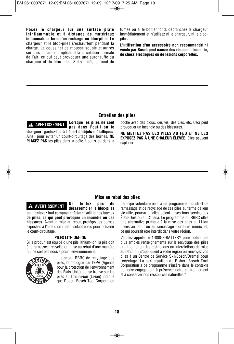 Bosch PS21 User Manual | Page 18 / 44