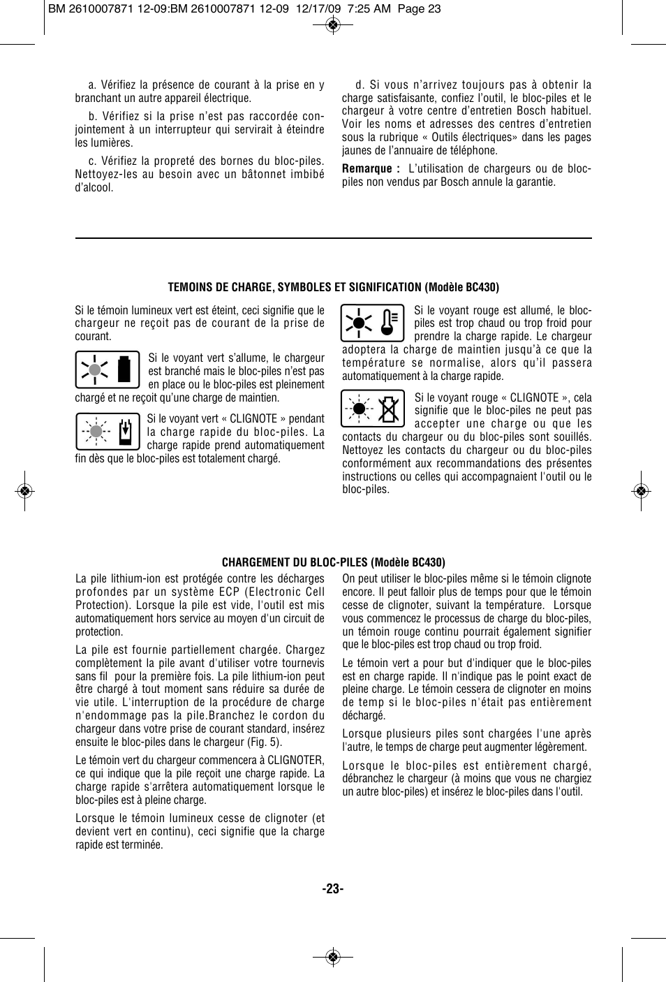 Bosch PS21 User Manual | Page 23 / 44