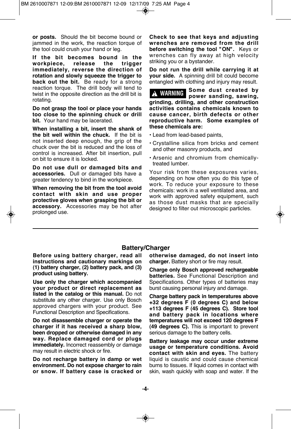 Bosch PS21 User Manual | Page 4 / 44